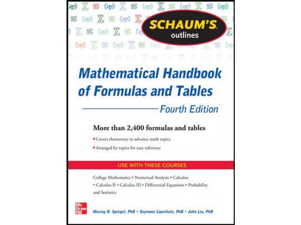 Mathematical Handbook of Formulas and Tables Schaum's Outline