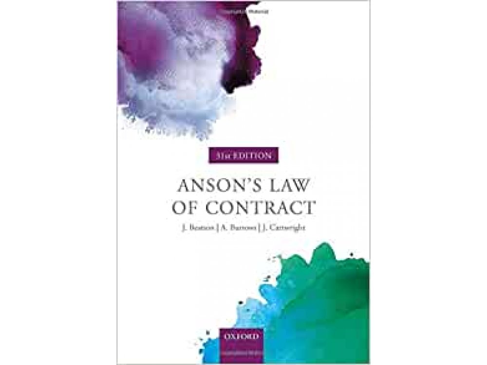 Anson's Law of Contract