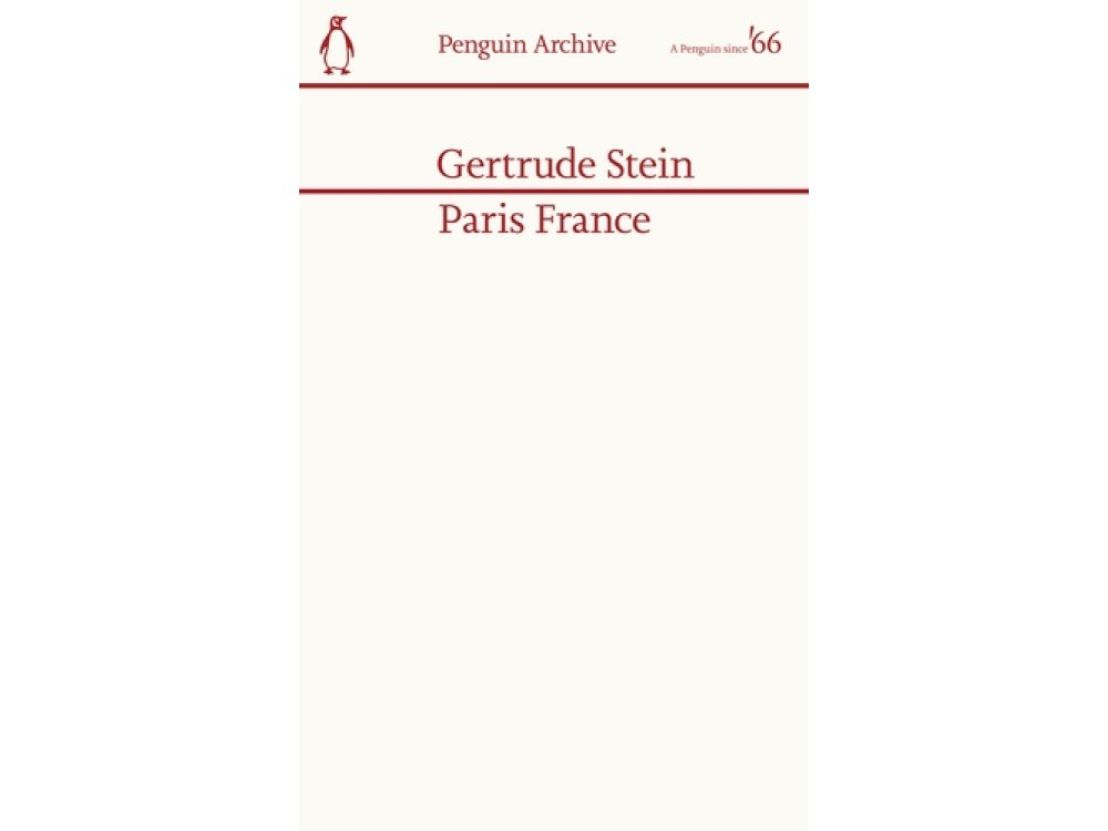 Paris France: Gertrude Stein (Penguin Archive)