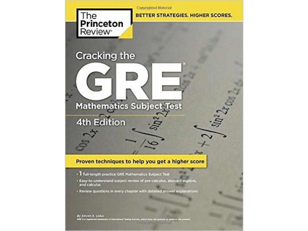 Cracking the GRE Mathematics Subject Test