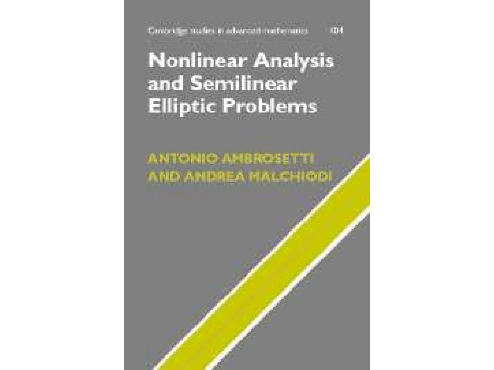 Nonlinear Analysis and Semilinear Elliptic Problems