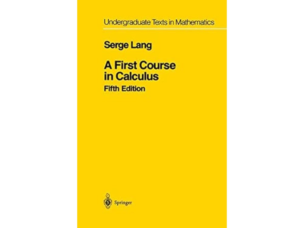 A First Course in Calculus