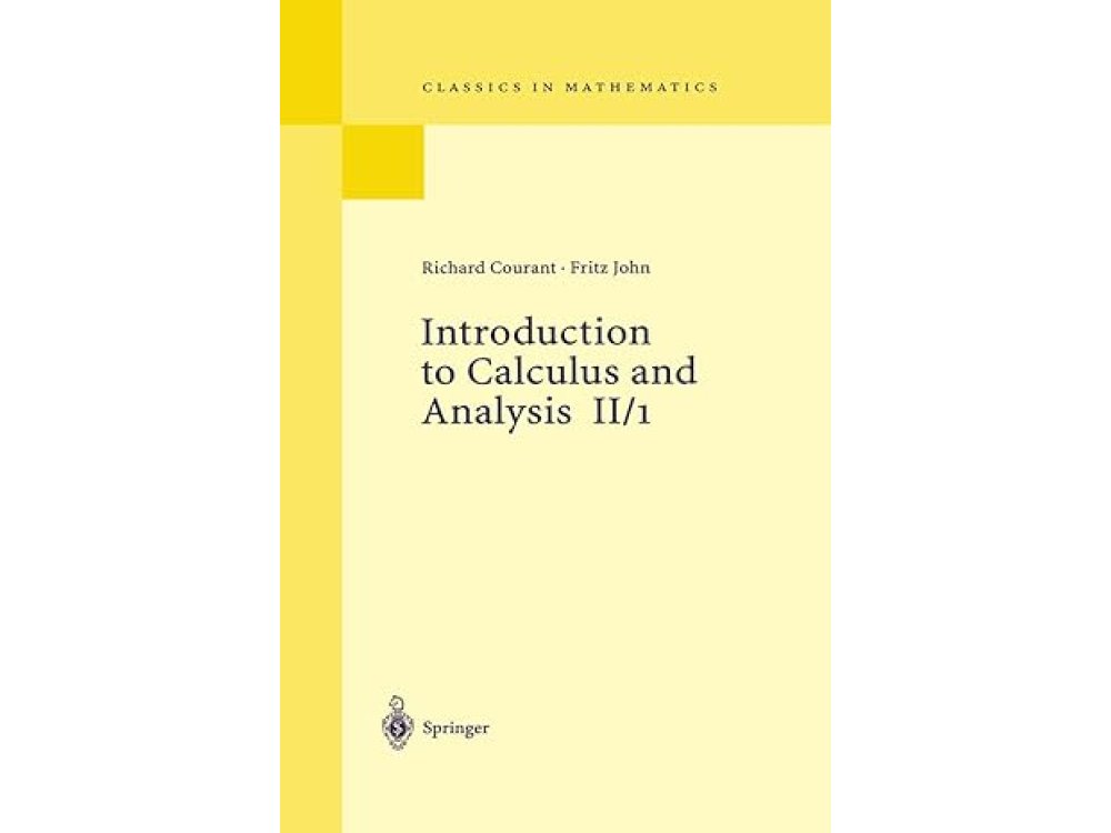 Introduction to Calculus and Analysis II/1